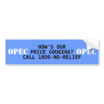 OPEC Survey Bumper Sticker