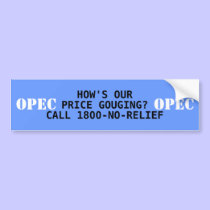 OPEC Survey bumper stickers