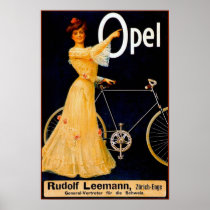 Opel Bicycles Vintage Advertising Poster