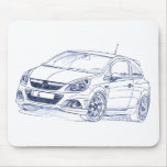 Opel Corsa OPC 2008 Mouse Pad