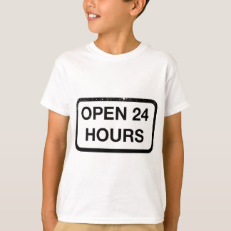 open 24 hours t shirt