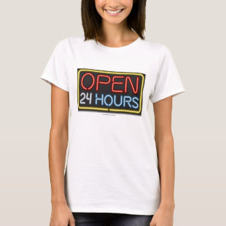 open 24 hours t shirt