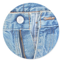 Open blue jeans sticker
