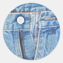 Open blue jeans sticker