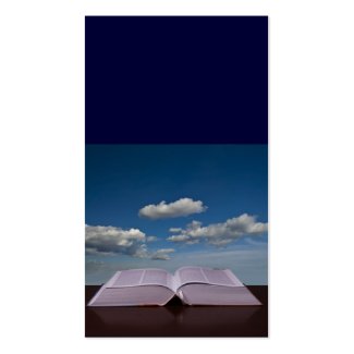 Open Book and Sky Business Card