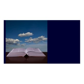 Open Book and Sky Business Card Templates