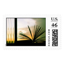 Open Book and Sunset Photography Postage