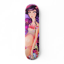 Open Book Girl Skate Deck