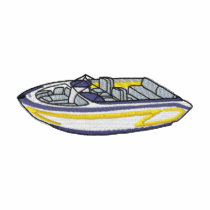 Open Bow Boat embroidered shirts by ZazzleEmbroidery Open Bow Boat embroidered shirts