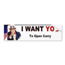 Open Carry Bumper Stickers
