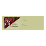 Open Christmas Present Gift Tags Business Card Templates
