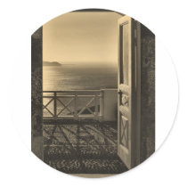 Open door-Retro Sticker