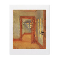 Open door unique small flyer handout door painting