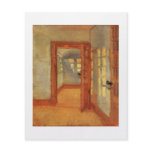 Open door unique small flyer handout door painting