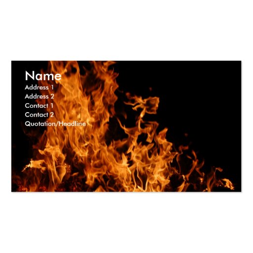 Open Flame Business Card
