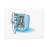 open fridge post cards
