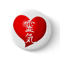 Open Heart Reiki Pinback Button