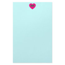 open heart stationary customized stationery