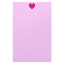 open heart stationary personalized stationery