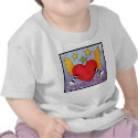 Open Heart t-shirts