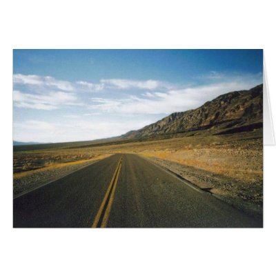 Open Highway- Death Valley Card by quetzal323