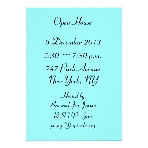open house invitations