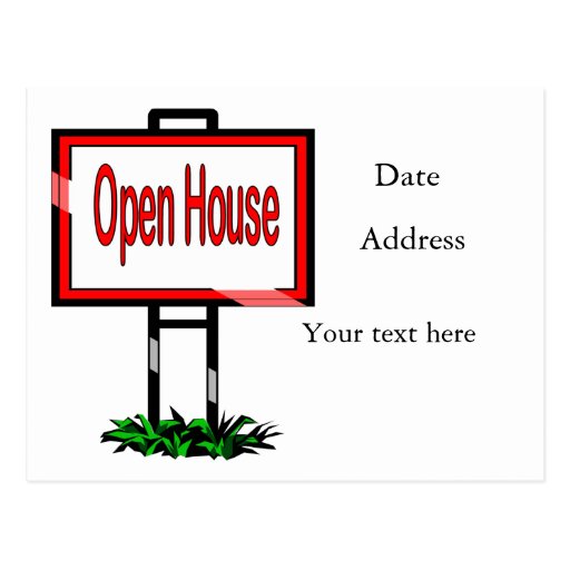 Open House Postcard | Zazzle