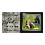 open house stone wall photo greeting card