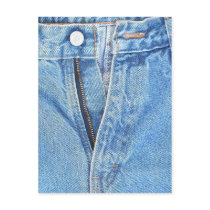 Open invitation blue jean postcard