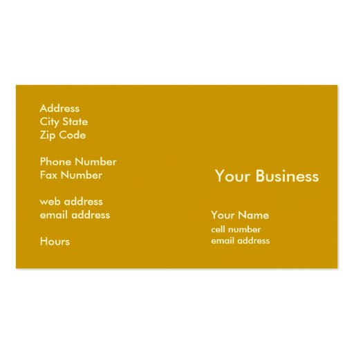 Open It Up Business Card Templates (back side)