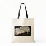 Open law book with wig, England Canvas Bag
