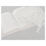Open law book with wig, England letterhead