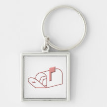 Open Mailbox Keychains