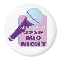 Open Mic Night Magnet magnets