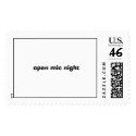open mic night postage