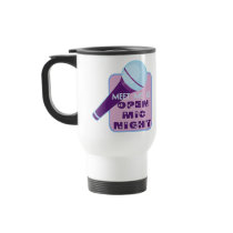 Open Mic Night Travel Mug mugs