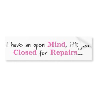 Open Mind - Bumper Sticker bumpersticker