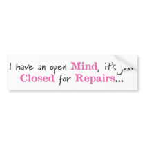 Open Mind - Bumper Sticker