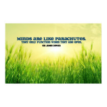 Open Mind Inspirational Poster Print