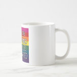 Open Mind outline 2 vis full Rainbow tshirt Coffee Mug