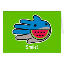 Open Mouth Shark Card
