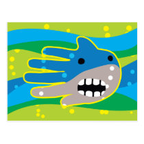 Open Mouth Shark Postcards