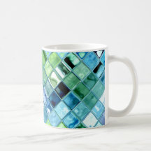 Open Ocean Mosaic Art ~ custom select style & size Mug