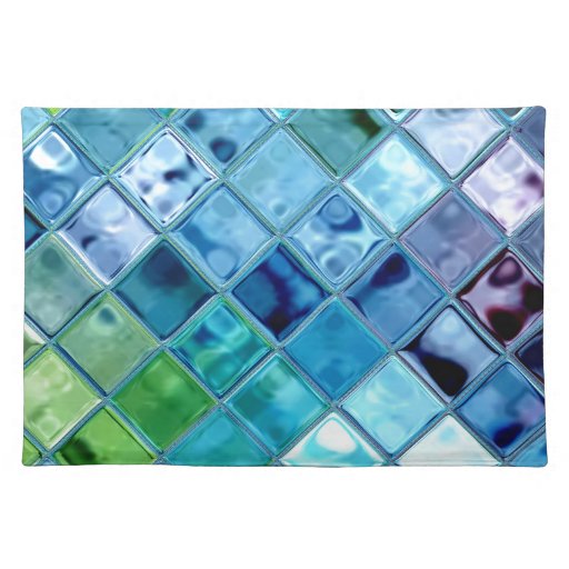 Open Ocean Placemats woven cotton MADE IN AMERICA Zazzle