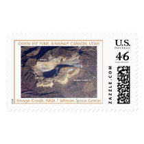 Open Pit Mine / Bingham Canyon, Utah postage