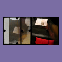 Open red posters