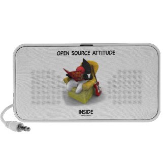 Open Source Attitude Inside (Duke Java Book Chair) iPhone Speaker