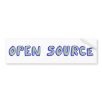 Open Source bumper stickers by captainjoekickass Open Source bumper stickers