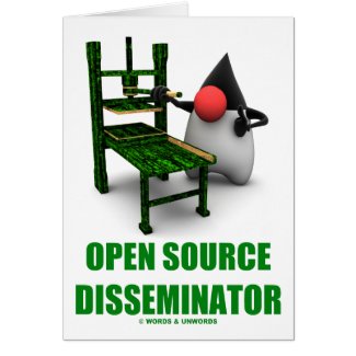 Open Source Disseminator (Open Source Duke) card