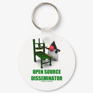 Open Source Disseminator (Open Source Duke) keychain